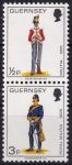 Obrázek k výrobku 48345 - 1974, Guernsey, 0096Ms Výplatní známka: Vojenské uniformy - Dělostřelec ✶✶ 