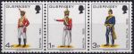 Obrázek k výrobku 48349 - 1977, Guernsey, 0096+0135St, Výplatní známky: Vojenské uniformy ✶✶ 