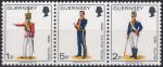 Obrázek k výrobku 48350 - 1974, Guernsey, 0094+0098+0100St, Výplatní známky: Vojenské uniformy ✶✶ 