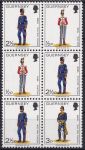 Obrázek k výrobku 48355 - 1974, Guernsey, 0094+0098+0100St, Výplatní známky: Vojenské uniformy ✶✶ 