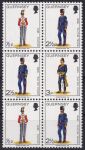 Obrázek k výrobku 48356 - 1974, Guernsey, 0093+0097+0098St, Výplatní známky: Vojenské uniformy ✶✶ 