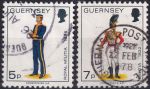 Obrázek k výrobku 48380 - 1976, Guernsey, 0135/0136, Výplatní známky: Vojenské uniformy ✶✶ 