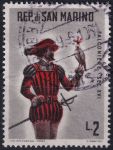 Obrázek k výrobku 48459 - 1961, San Marino, 0687, Lov a hon v 18. - 19. století: Sokolník se sokolem ✶✶