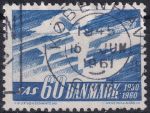 Obrázek k výrobku 48756 - 1961, Dánsko, 0388x, NORDEN: Den seveřanů - 10 let Letecké společnosti SAS ✶✶