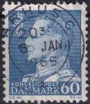 Obrázek k výrobku 48772 - 1962, Dánsko, 394y, Výplatní známka: Král Frederik IX. ⊙ 