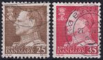 Obrázek k výrobku 48819 - 1963, Dánsko, 0411/0412x, Výplatní známky: Král Frederik IX. ✶✶ 