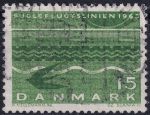Obrázek k výrobku 48828 - 1963, Dánsko, 0413y, Slavnostní otevření dopravního spojení \"Ptačí letecká linie\" (kratší železniční spojení mezi Německem a Kodaní) ⊙ 