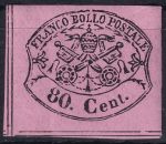 Obrázek k výrobku 48879 - 1867, Církevní stát, 17NT, Výplatní známka: Papežské znaky ✶✶