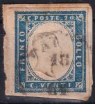 Obrázek k výrobku 48885 - 1862, Sardinie, 12a, Výplatní známka: Král Viktor Emanuel II. ⊡ 