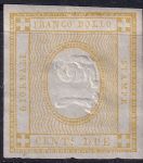 Obrázek k výrobku 48887 - 1861, Sardinie, 16, Výplatní známka: Kresba číslice ⊙ 