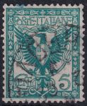 Obrázek k výrobku 48968 - 1901, Itálie, 0075, Výplatní známka: Orel se znakem ve štítu (série Floreale) ⊙