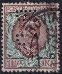 Obrázek k výrobku 48976 - 1901, Itálie, 0081, Výplatní známka: Král Viktor Emanuel III. (série Floreale) ⊙