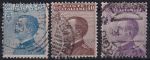 Obrázek k výrobku 48986 - 1908, Itálie, 0090/0092, Výplatní známky: Král Viktor Emanuel III. ⊙
