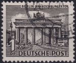 Obrázek k výrobku 49117 - 1949, Berlín, 042, Výplatní známka: Berlínské stavby (I): Braniborská brána ⊙