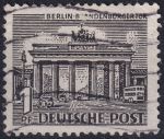 Obrázek k výrobku 49118 - 1949, Berlín, 042, Výplatní známka: Berlínské stavby (I): Braniborská brána ⊙