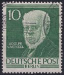 Obrázek k výrobku 49157 - 1952, Berlín, 095, Osobnosti z historie Berlína (I): Adolph von Menzel ⊙