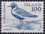 Obrázek k výrobku 49350 - 1981, Island, 0568, Výplatní známka: Domácí fauna - Pluvialis apricaria ⊙