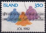 Obrázek k výrobku 49368 - 1981, Island, 0590, Vánoce: Holubi, noty ⊙