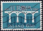 Obrázek k výrobku 49384 - 1984, Island, 0614, EUROPA: 25 let Evropské konference Správy pošt a telekomunikací (CEPT) ⊙