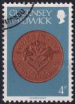 Obrázek k výrobku 49408 - 1979, Guernsey, 0175, Výplatní známka: Mince - 4 doubles ✶✶ 
