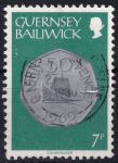 Obrázek k výrobku 49413 - 1979, Guernsey, 0178, Výplatní známka: Mince - 5 nových pencí ⊙