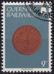 Obrázek k výrobku 49416 - 1979, Guernsey, 0180, Výplatní známka: Mince - 10 nových pencí ⊙