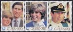Obrázek k výrobku 49448 - 1981, Guernsey, 0228/0230ASt, Svatba prince Charlese a lady Diany Spencerové ✶✶ 