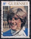 Obrázek k výrobku 49451 - 1981, Guernsey, 0226A, Svatba prince Charlese a lady Diany Spencerové - Svatební pár ⊙ 