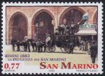 Obrázek k výrobku 49562 - 2003, San Marino, 2103/2104, 200. výročí zřízení linky poštovních dostavníků z Rimmini do San Marina ✶✶