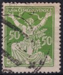 Obrázek k výrobku 49588 - 1922, ČSR I, 0156AVV, Výplatní známka: Osvobozená republika ⊙