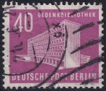 Obrázek k výrobku 49639 - 1954, Berlín, 121, Výplatní známka: Berlínské stavby - Výstavní hala u rozhlasové věže ⊙