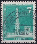 Obrázek k výrobku 49654 - 1954, Berlín, 121, Výplatní známka: Berlínské stavby - Výstavní hala u rozhlasové věže ⊙