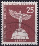 Obrázek k výrobku 49688 - 1956, Berlín, 147, Výplatní známka: Berlínské pohledy na město (II) - Lillenthalův památník, Lichterfelde ⊙