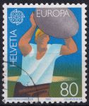Obrázek k výrobku 49749 - 1981, Švýcarsko,1198, EUROPA: Folklór - Hod kamenem ⊙ ⊞ 