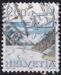 Obrázek k výrobku 49772 - 1983, Švýcarsko, 1242, Výplatní známka: Znamení zvěrokruhu a krajinky (II) - Rak, Wetterhorn ⊙