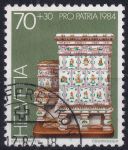 Obrázek k výrobku 49804 - 1984, Švýcarsko, 1273, „Pro Patria“: Ochrana švýcarských muzeí - Kachlová kamna - Kamna z Winterthuru ⊙ 