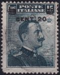 Obrázek k výrobku 49826 - 1916, Itálie, 0124, Výplatní známka: Král Viktor Emanuel III. ⊙