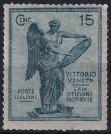 Obrázek k výrobku 49851 - 1921, Itálie, 0144A, 3. výročí vítězství u Benátek: Bohyně vítězství se štítem ✶