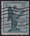 Obrázek k výrobku 49852 - 1921, Itálie, 0144C, 3. výročí vítězství u Benátek: Bohyně vítězství se štítem ⊙