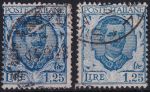 Obrázek k výrobku 49943 - 1926, Itálie, 0241a+b, Výplatní známka: Král Viktor Emanuel III. ⊙