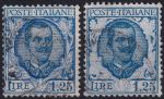 Obrázek k výrobku 49944 - 1926, Itálie, 0242a+b, Výplatní známka: Král Viktor Emanuel III. ⊙