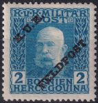 Obrázek k výrobku 50173 - 1915, Rakousko-uherská polní pošta (Všeobecné vydání), 01, Známky Bosny ✶