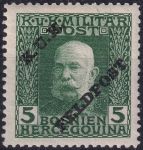 Obrázek k výrobku 50175 - 1915, Rakousko-uherská polní pošta (Všeobecné vydání), 03, Známky Bosny ✶