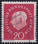 Obrázek k výrobku 50443 - 1959, Berlín, 184, Výplatní známka: Spolkový prezident Prof. Dr. Theodor Heuss ⊙