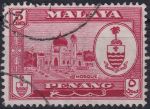 Obrázek k výrobku 50466 - 1960, Malajsko - Penang, 058, Výplatní známka: Znaky a zemské pohledy - Mešita ⊙