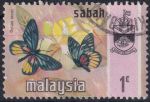 Obrázek k výrobku 50485 - 1965, Malajsko - Sabah, 022, Výplatní známka: Orchideje - Rhynchostylis retusa ⊙