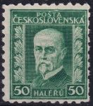 Obrázek k výrobku 50510 - 1926, ČSR I, 0205P5, Výplatní známka: 75. narozeniny T. G. Masaryka (pozměněná kresba) ✶✶