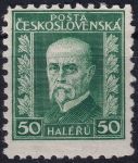 Obrázek k výrobku 50513 - 1926, ČSR I, 0206, Výplatní známka: 75. narozeniny T. G. Masaryka (pozměněná kresba) ✶✶