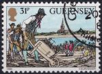 Obrázek k výrobku 50616 - 1984, Guernsey, 0311, 150. výročí úmrtí Johna Doyla: Bitva u Germantownu ( USA 1777) ⊙