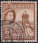 Obrázek k výrobku 50674 - 1956, Malta, 0245, Výplatní známka: Klášter v Tarxienu ⊙